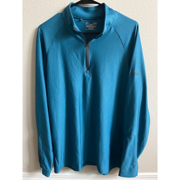 Men's Under Armour Long Sleeve Pullover Half Zip Large - Picture 1 of 3